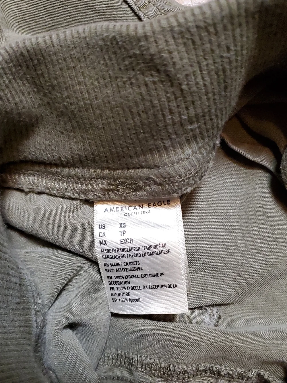 American Eagle Outfitters Olive Cargo Jogger Pants - Picture 3 of 12